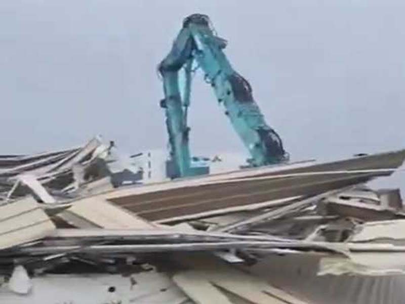 N Convention Center’s built-in pond buffer zone is demolished by HYDRA