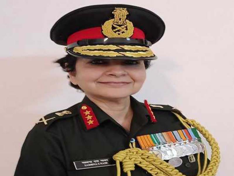 The Army’s first female director of medical services is Lt Gen. Sadhna Saxena Nair.