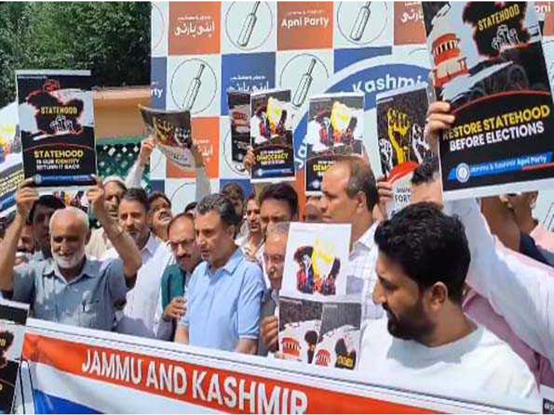 Prior to holding elections in J&K, restore statehood, says the Apni Party