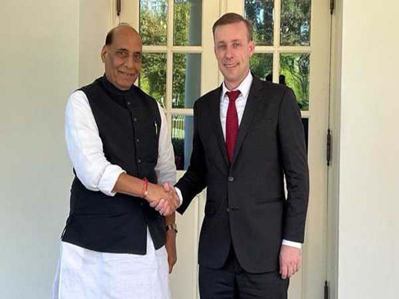 Rajnath and US NSA spoke about regional security concerns and the geopolitical environment.