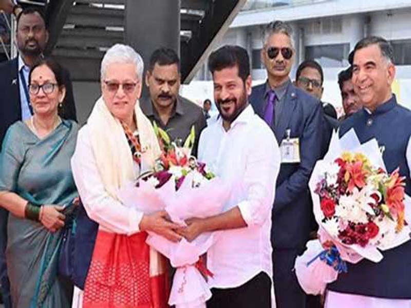 Sworn in as Telangana’s governor is Jishnu Dev Varma