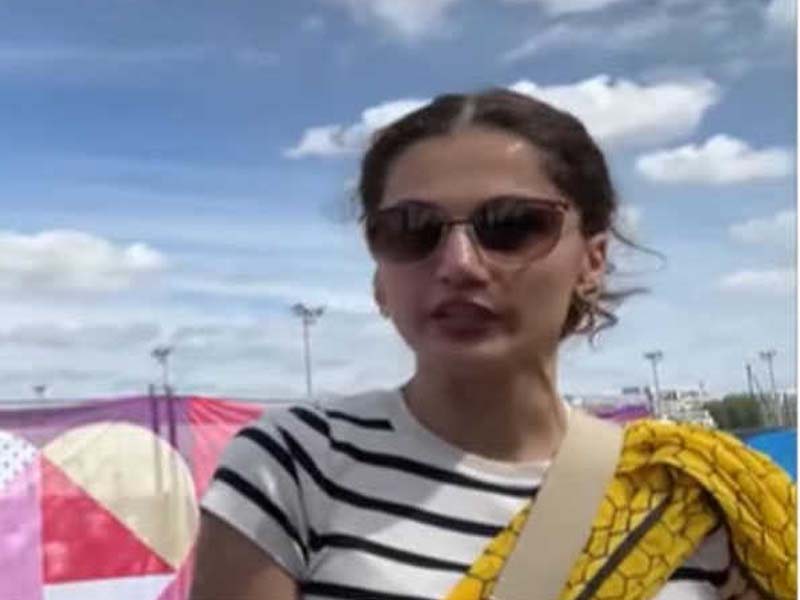 Taapsee makes a lighthearted remark about her husband Mathias Boe’s retirement.
