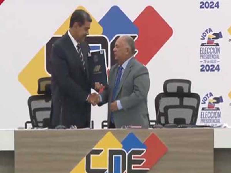 Maduro is declared the winner of the Venezuelan presidential election by the electoral authority