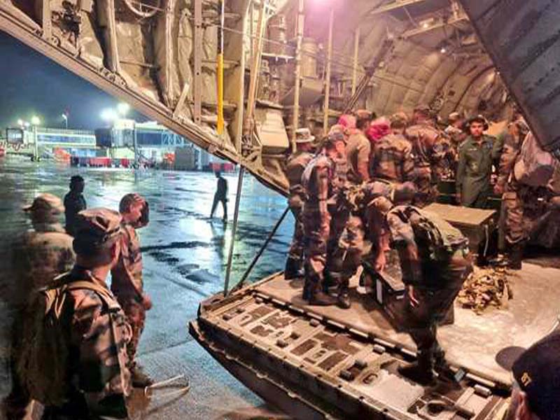 A C130 aircraft drops rescue gear, and more than 700 people are taken out of Wayanad, which was struck by a landslide.