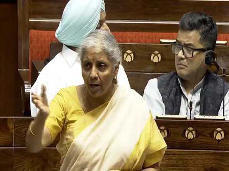 Smart portfolio diversification is being observed in the nation: FM in the Rajya Sabha