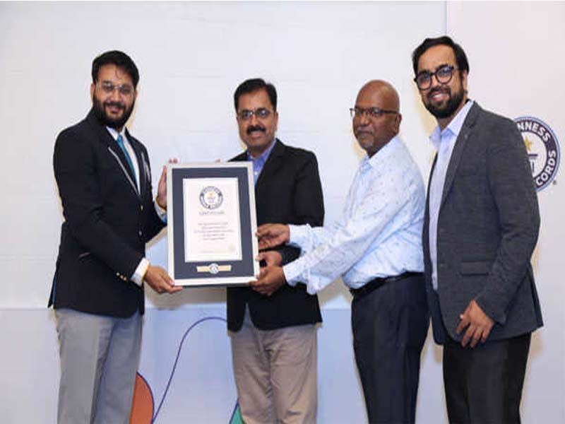 The Guinness World Record is set by Dr. Reddy’s Glycemic Happiness Awareness Initiative.