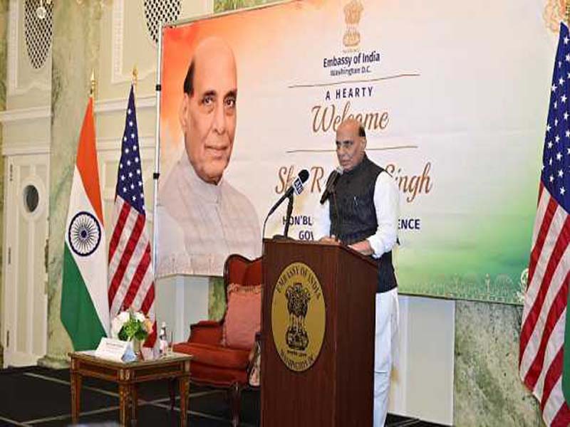 Together, the US and India can secure world peace and prosperity: Rajinath