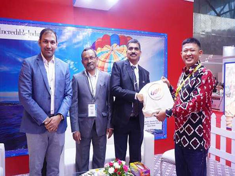 Goa Tourism presents colorful products at the ongoing BLTM 2024 in Delhi.