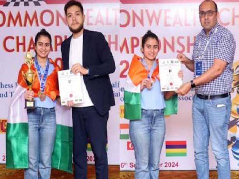 By taking home medals from the Commonwealth Chess Championship in Sri Lanka, Arushi writes history.