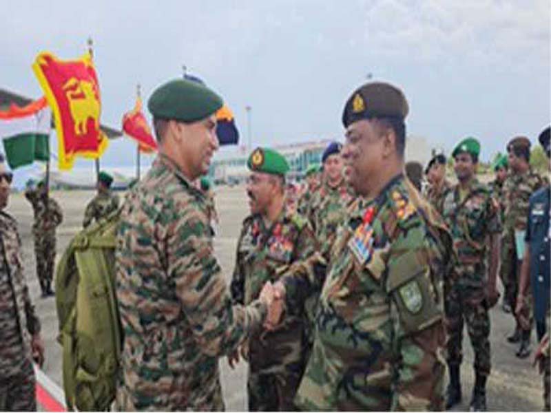 Indian Army troops arrive in Lanka for a combined drill