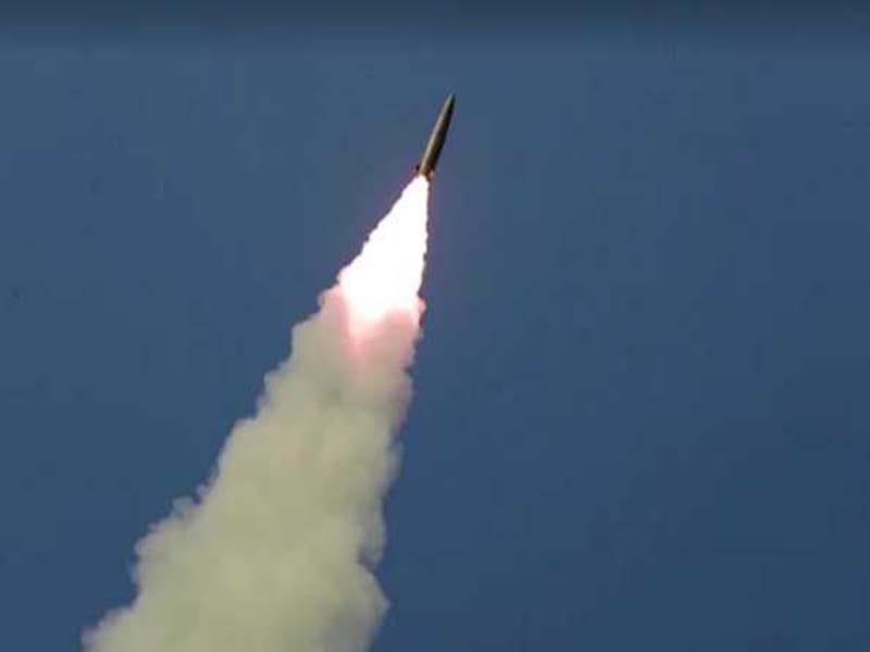 South Korea fires a ballistic missile into the East Sea.