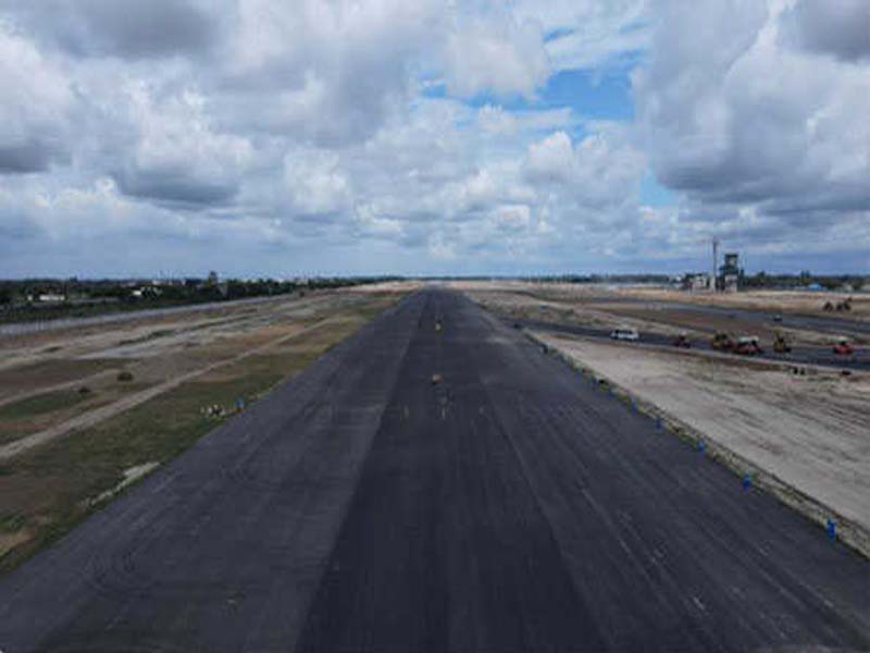 The projected start of commercial operations at Noida International Airport is set for April 2025.