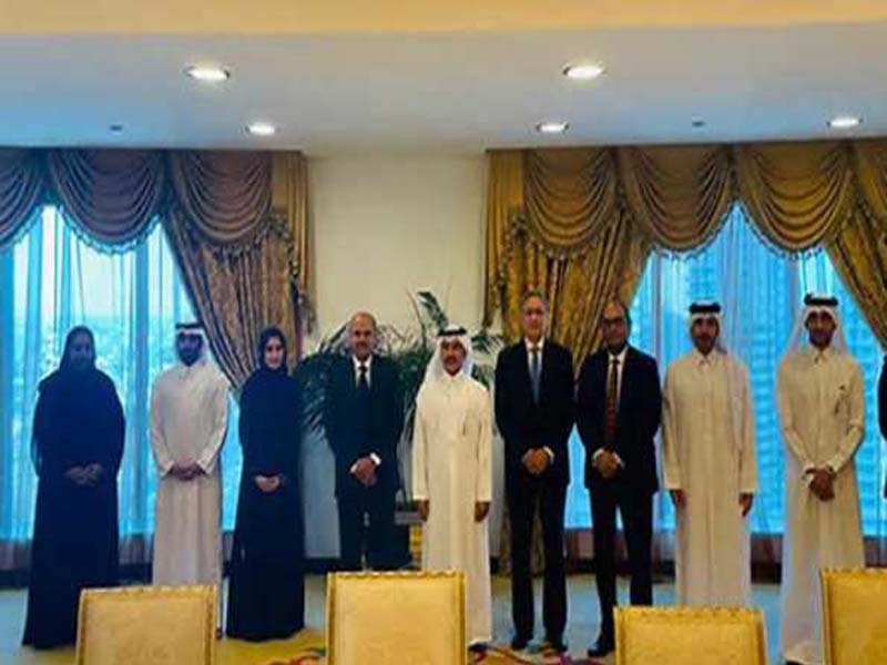 India and Qatar have their fifth round of foreign office consultations.