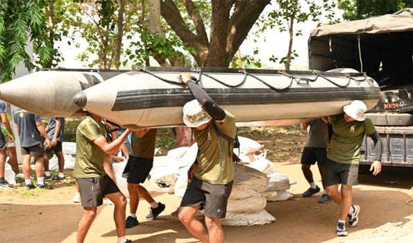 Indian Navy gets ready for HADR operations during Cyclone Dana