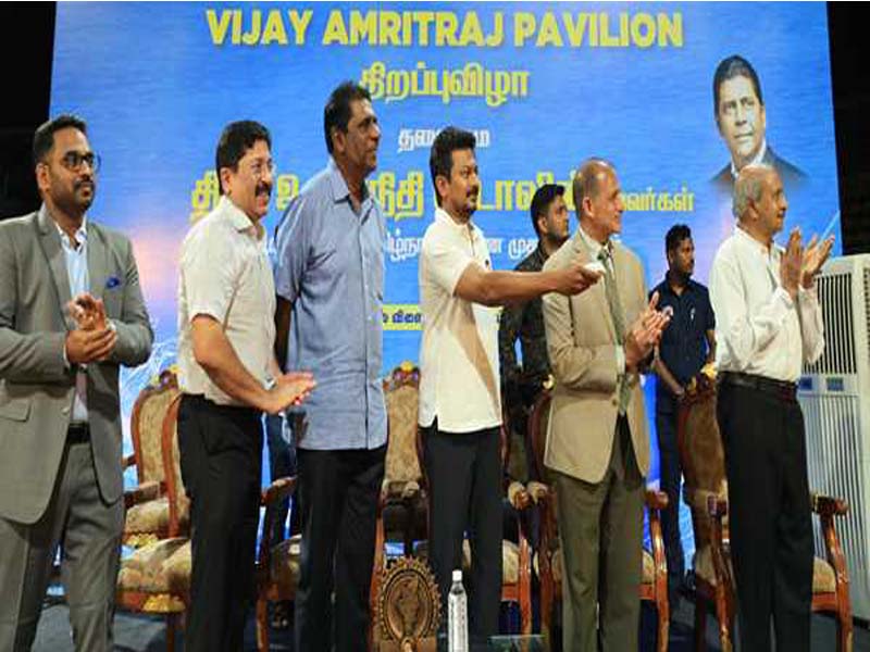 Udhayanidhi Opens Amritraj Pavilion at SDAT Stadium