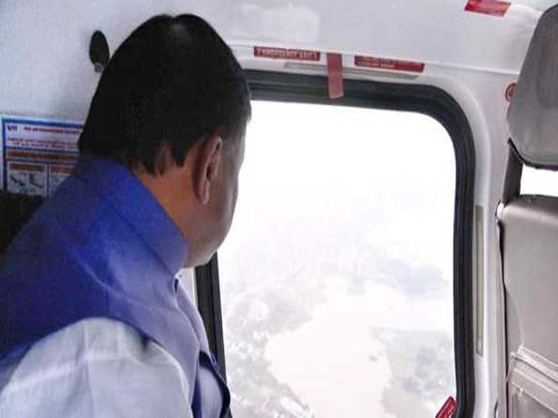 Odisha CM Majhi Aerial Surveys Cyclone Dana Damage