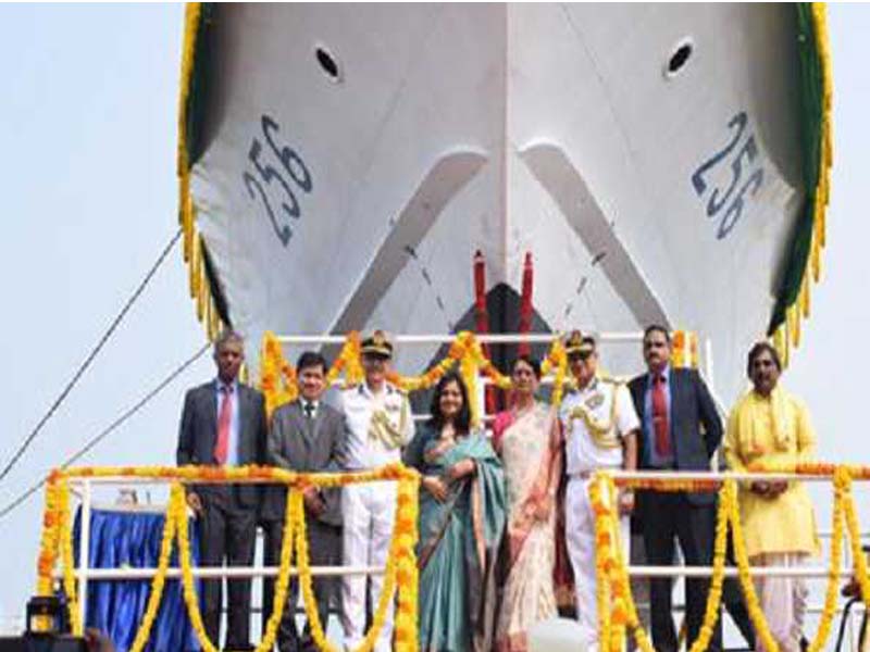 ICG Launches Fast Patrol Vessels Adamya and Akshar