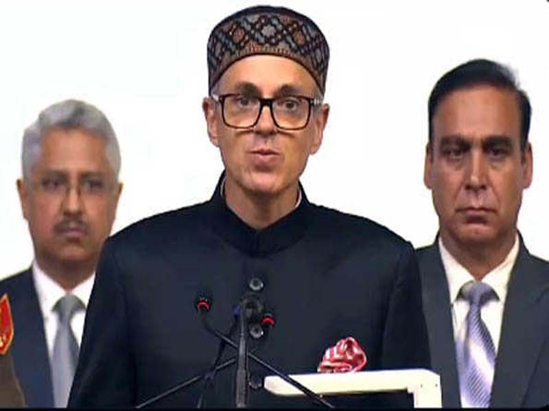 Omar becomes Jammu and Kashmir’s first chief minister.