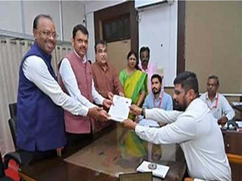 Devendra Fadnavis Files Nomination for Nagpur South-West