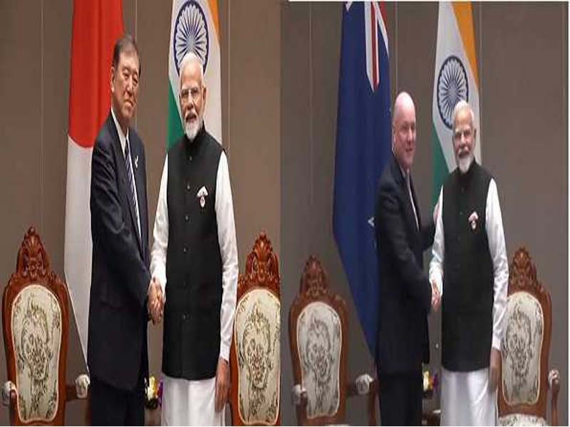 PM Modi Meets Japanese PM Ishiba and New Zealand PM Luxon