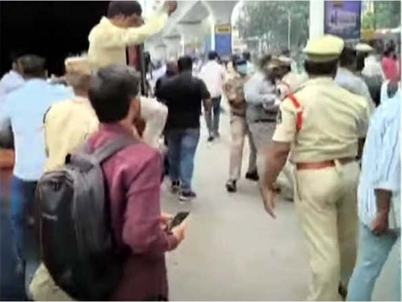 Tensions Erupt at Gandhi Hospital as BRS Leaders Arrested