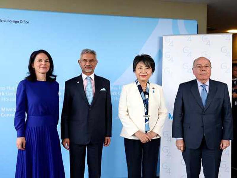 EAM and Other G4 Foreign Ministers Urge Immediate UN Reform