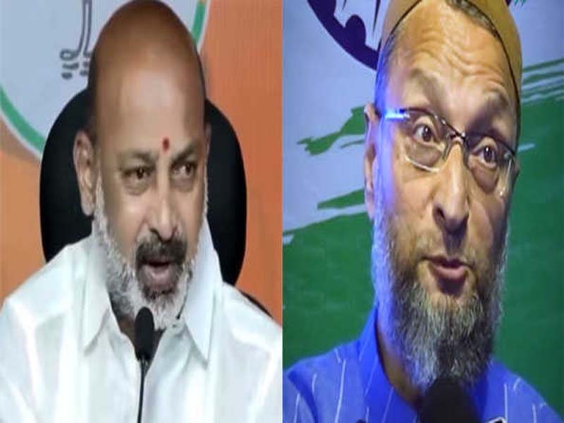Bandi Sanjay denounces Owaisi’s views on TTD and Waqf Board.