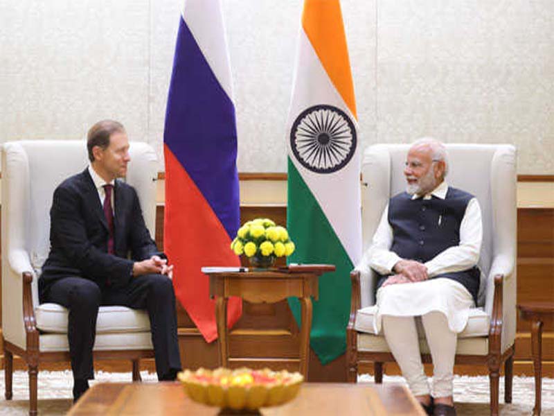 PM Modi Meets Russian DPM Manturov to Strengthen Ties