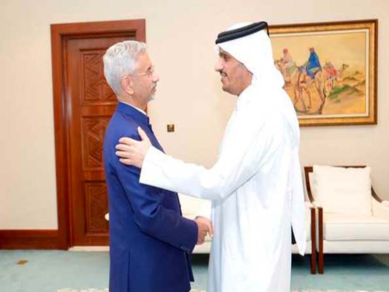 EAM in Doha Holds Talks with Qatari and Cyprus Foreign Ministers