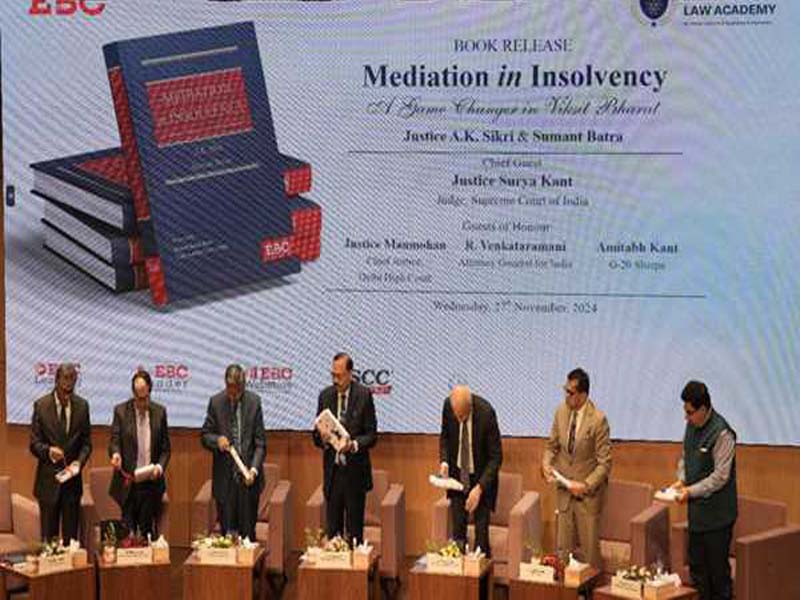 Launch of a book on insolvency mediation