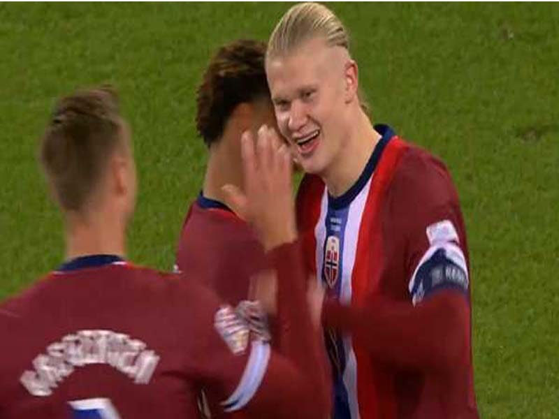 Haaland defeated Kazakhstan with a hat-trick.