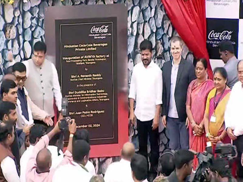 Telangana CM Opens Coca-Cola’s Eco-Friendly Factory in Siddipet