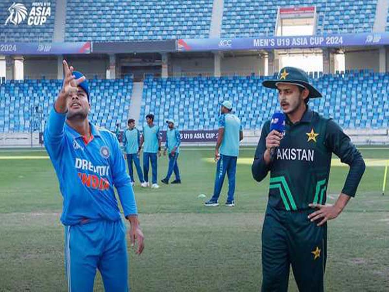For the U19 Asia Cup, Pakistan will bat against India.