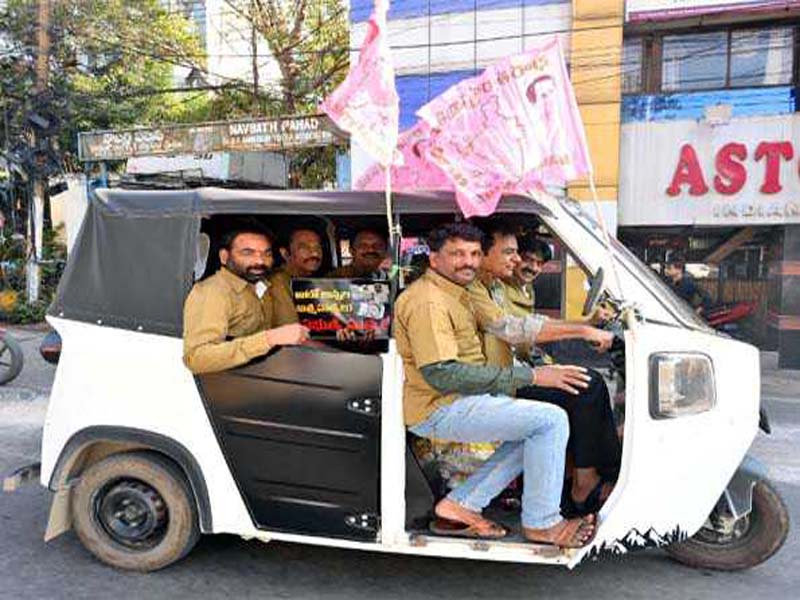 BRS Legislators Rally for Auto Drivers’ Justice in Telangana