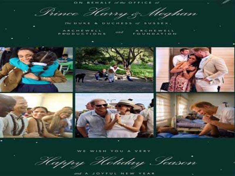 Harry and Meghan Share Christmas Card Featuring Their Children