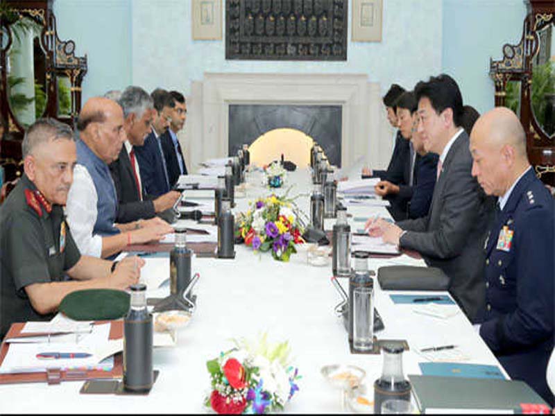 Defense ministers from Japan and India had bilateral discussions.