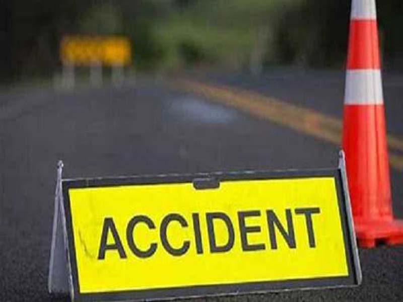 A truck crashes off the ORR bridge in Hyderabad, killing one person and injuring another.