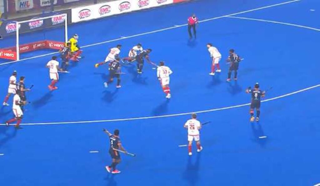 UP Rudras Crush Soorma Hockey Club 3-0 in Hockey India League