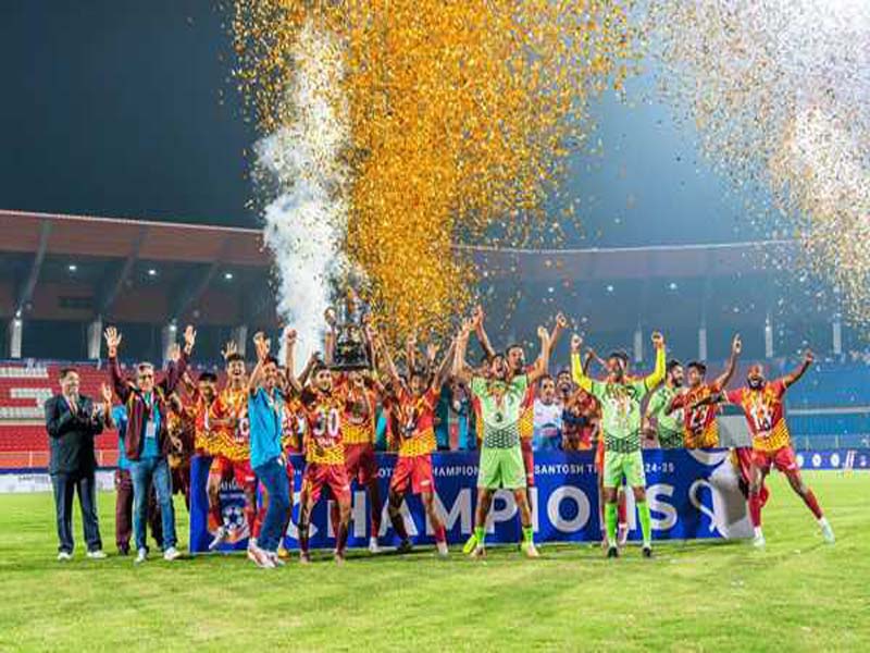 The Santosh Trophy is won by Bengal after seven years.